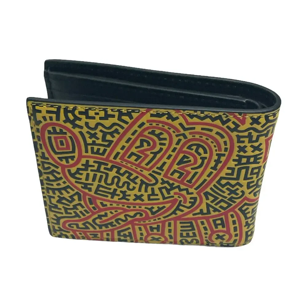 Coach Mickey Mouse X Keith Haring Billfold Wallet